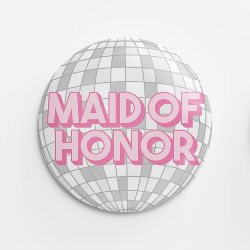 Maid of Honor Button