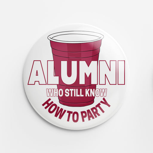 Alumni Button (crimson)