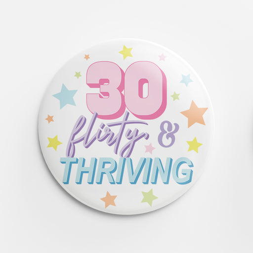 30th Birthday Button