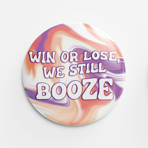 Booze Button (orange&purple)