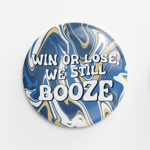 Booze Button (blue&gold)