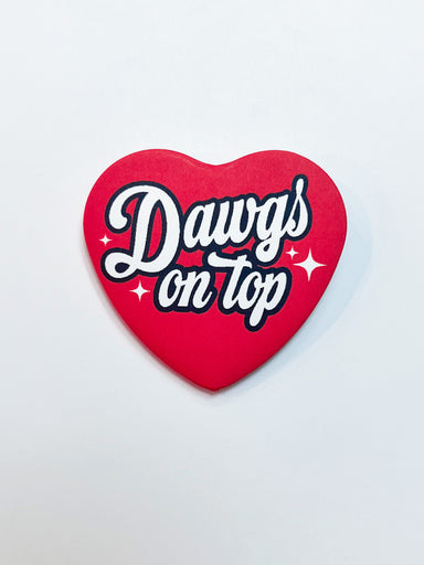 Dawgs on Top Heart (red)