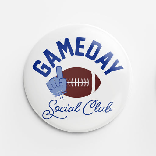 Gameday Social Club Button (blue)