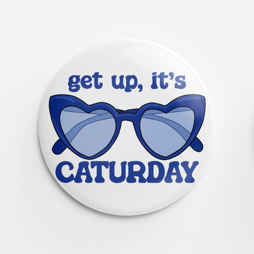 Caturday Sunnies Button