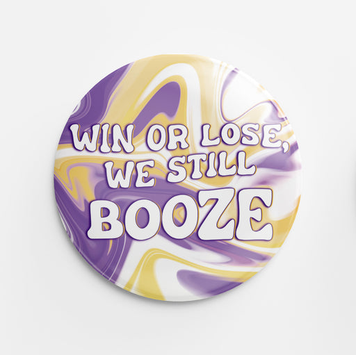 Booze Button (purple&yellow)