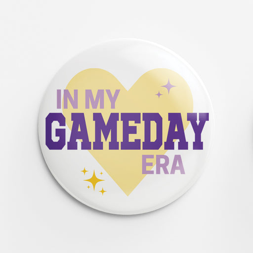 Gameday Era Button (yellow & purple)