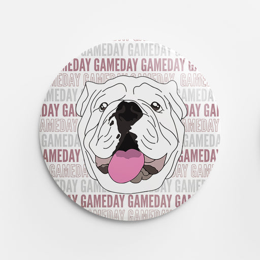 Bulldog Gameday Button (maroon)