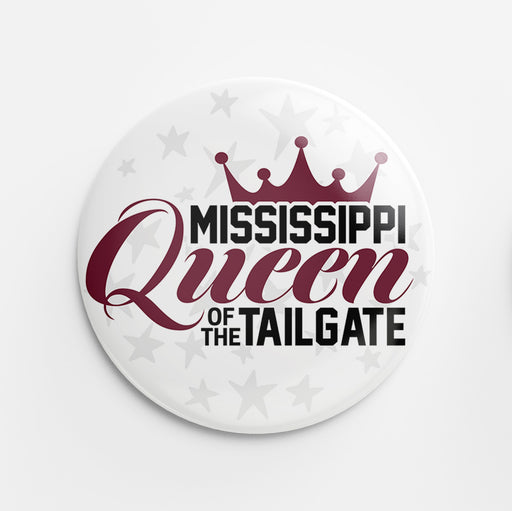 Mississippi Queen Button (maroon)