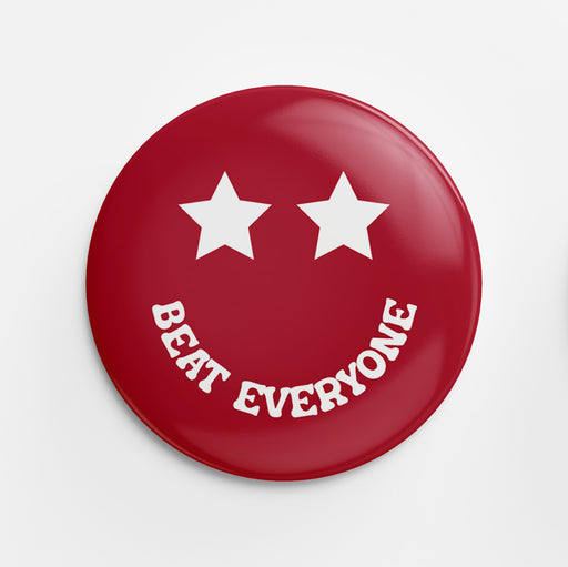 Beat Everyone Button (deep red)