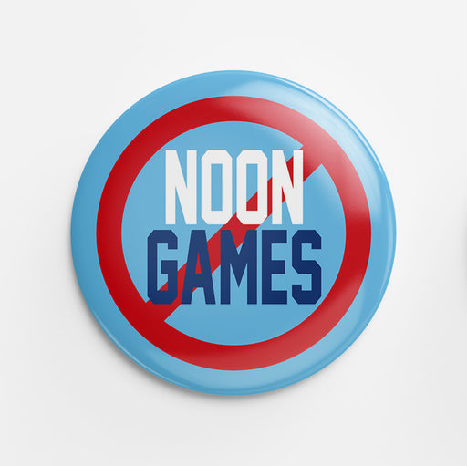 Noon Games Button (red & blue)