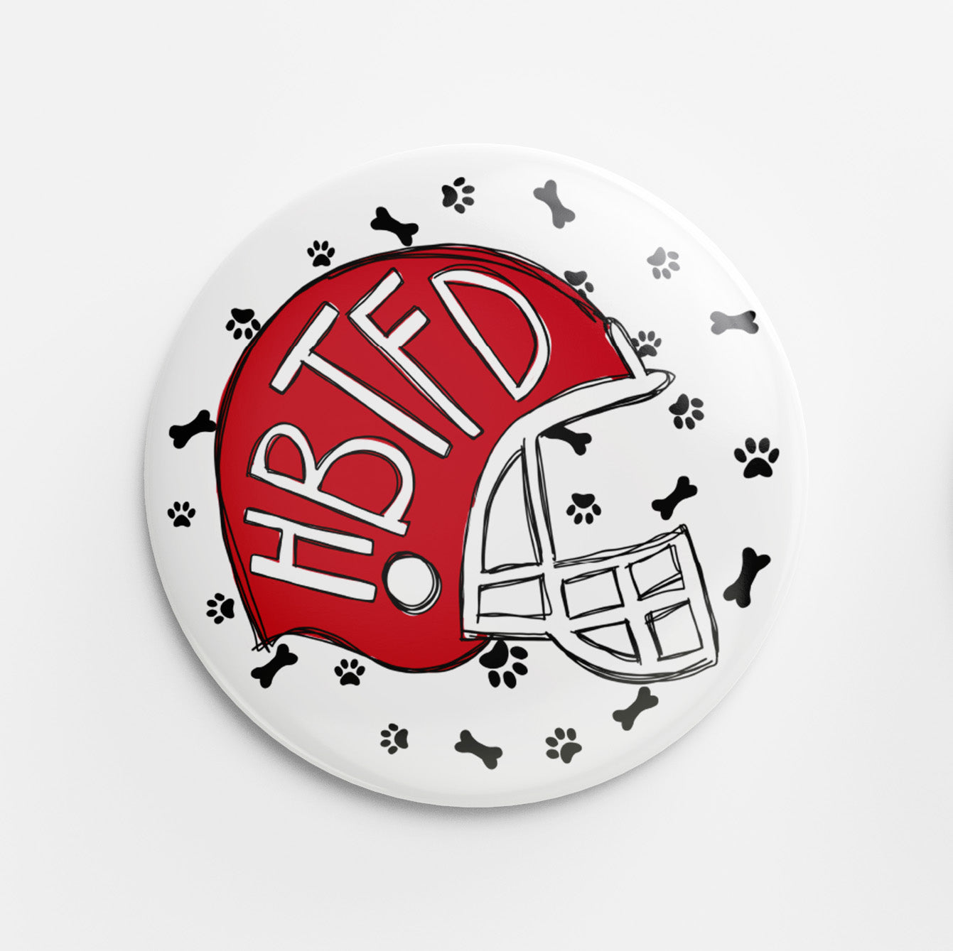 football helmet buttons HBTFD Helmet Button
