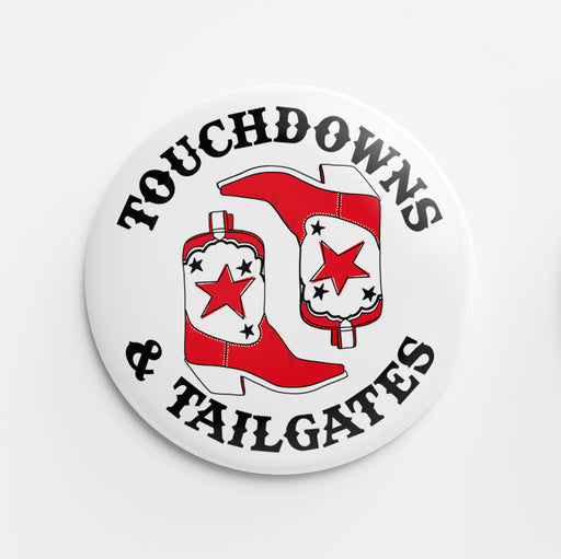 Tailgates Button (red & black)