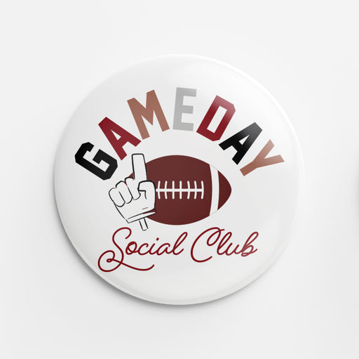 Gameday Social Club Button (maroon)