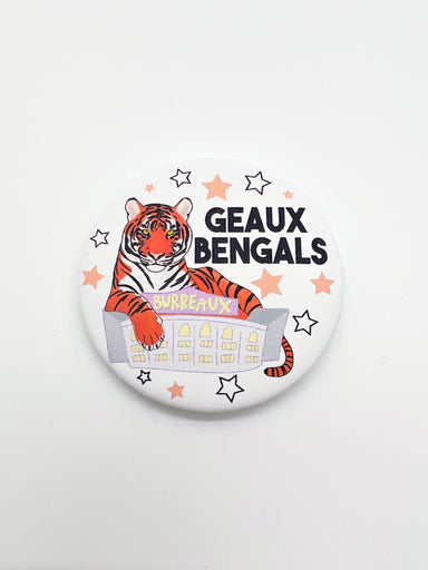 Geaux Bengals Button