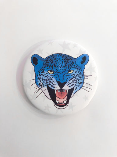 Blue Jaguar Button